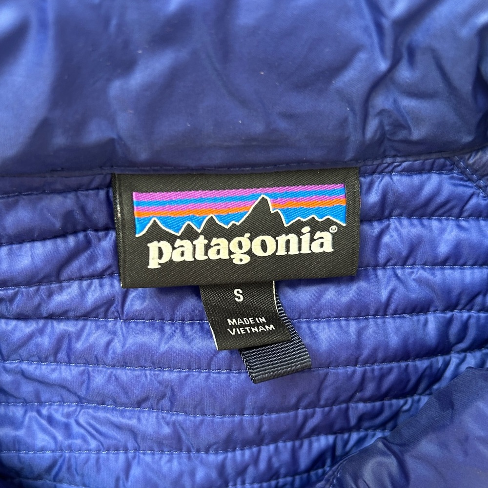 Patagonia Womens Vosque 3-in-1 Parka Inside Jacket Only Vibrant Blue Puffer Sz S - Picture 4 of 8